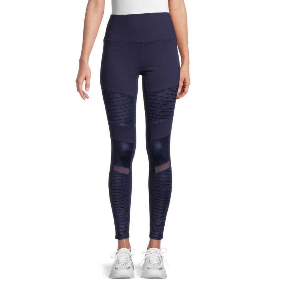 Alo Yoga Black High-Waisted Moto Leggings Size Small Athletic Gym